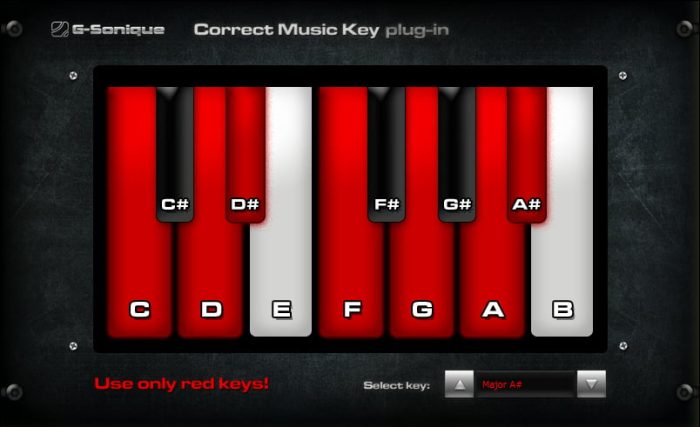 write music keys