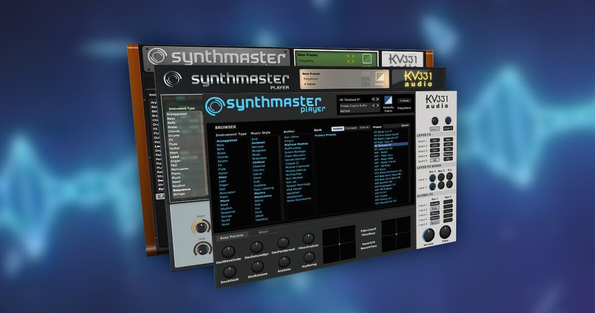 Grab KV331 Audio Synthmaster 2 Player synth plugin for FREE with