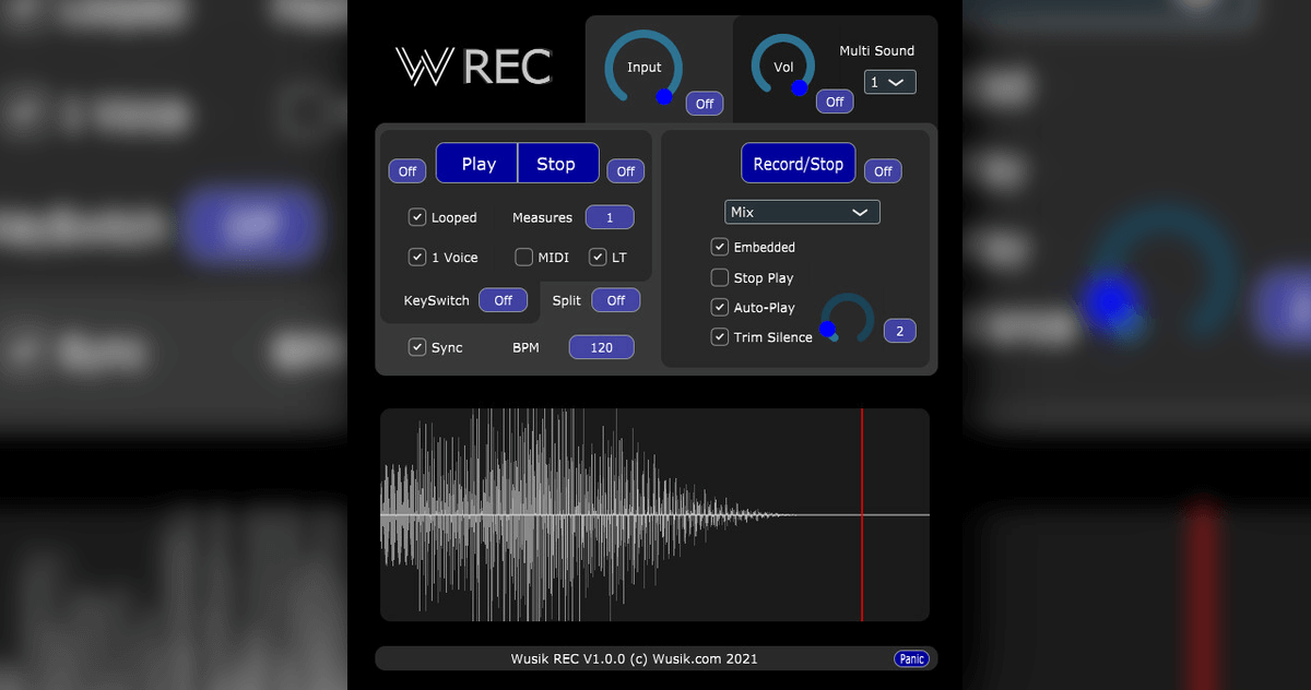 Wusik Releases REC Recorder, Player And Looper Effect