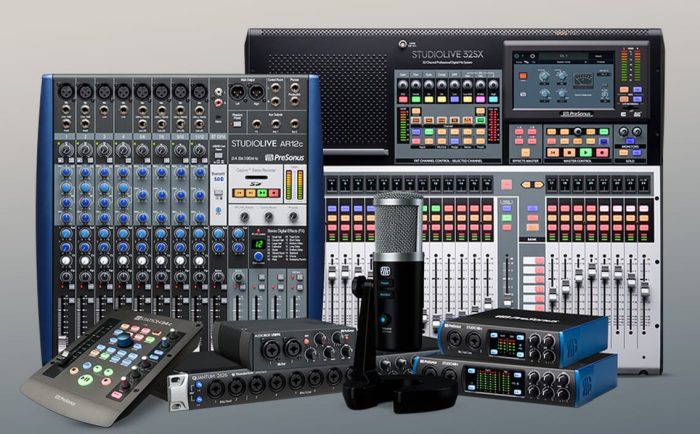 presonus mixers interfaces