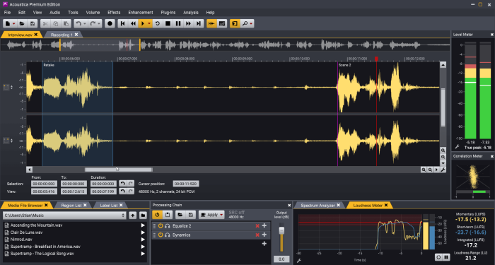 Acoustica Clip Editor