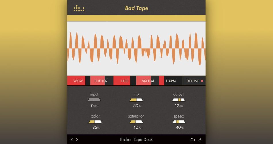 Save 60% on Denise’s Bad Tape creative and versatile tape harming plugin