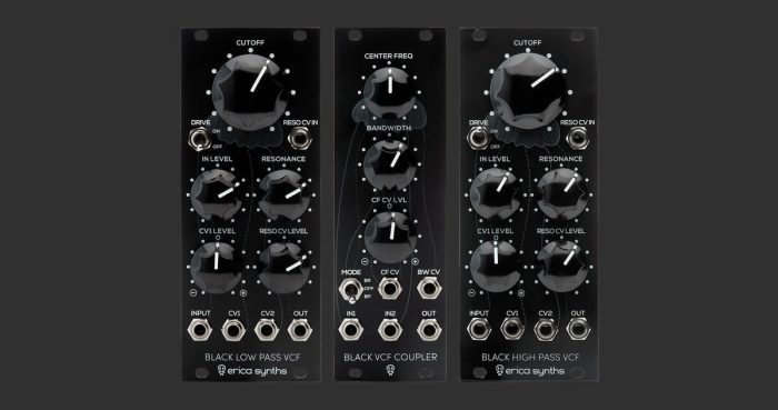 Erica Synths New Black VCFs and Coupler