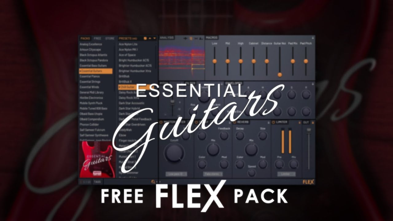 Image-Line releases free Essential Guitars & Bass sound packs for FLEX