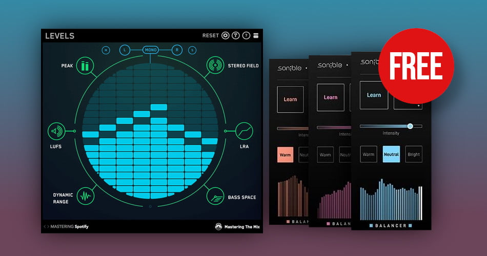 Mastering the Mix Levels or Sonible Balancer plugins FREE with purchase