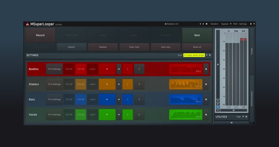MSuperLooper looping plugin by Meldaproduction on sale at 50% OFF