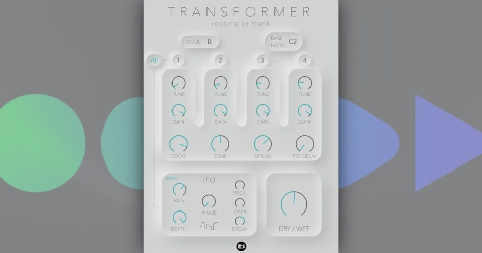 Transformer resonantor bank plugin by Rast Sound launched at intro offer