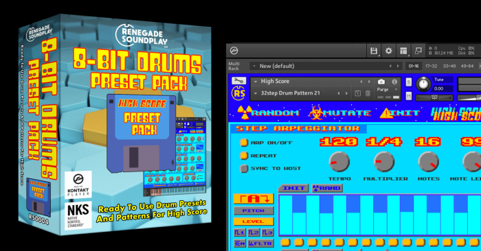 Renegade Soundplay 8 Bit Drums Preset Pack