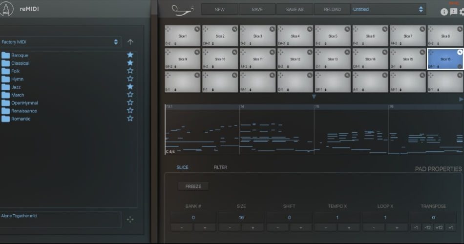 reMIDI 2 MIDI sampler plugin by SongWish on sale for  USD