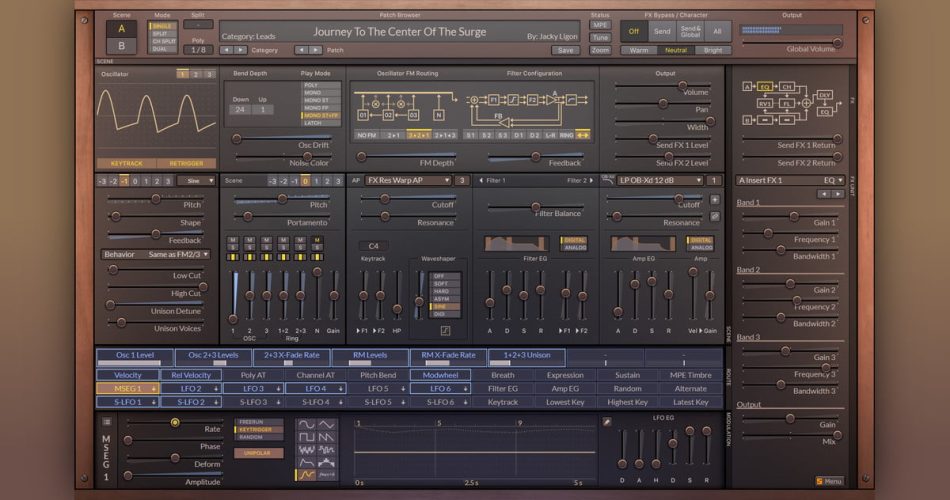 Surge synthesizer updated with new oscillator types, effects & more in v1.9