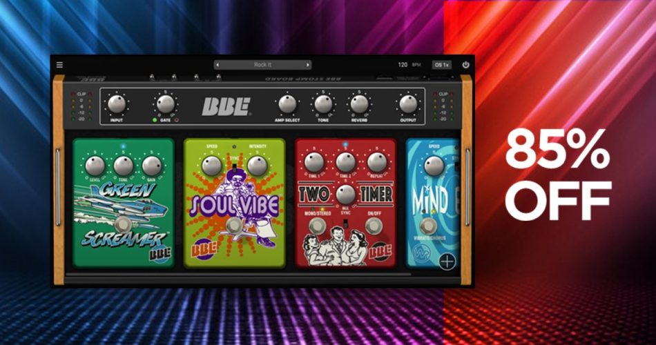 Save 85% on Stomp Board guitar amp & effect pedal suite by BBE Sound