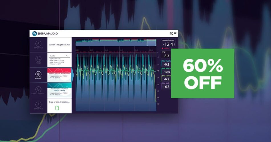 Bute Loudness Normaliser plugin by Signum Audio on sale at 60% OFF