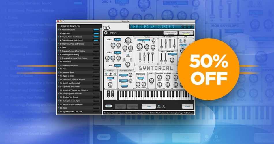 VST Buzz launches sale on Syntorial – 50% off synth programming tutorial software