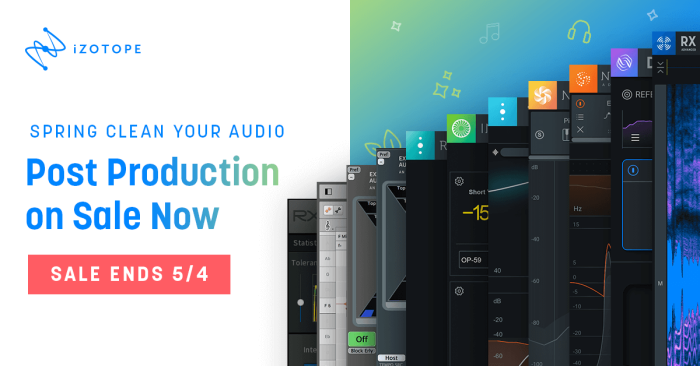 iZotope Post Production Sale