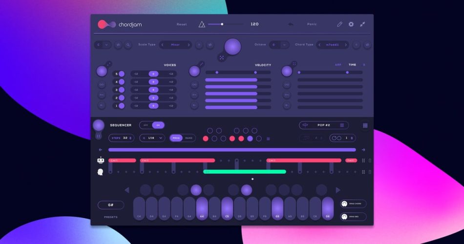 Build chords and progressions with Chordjam, on sale for $32 USD