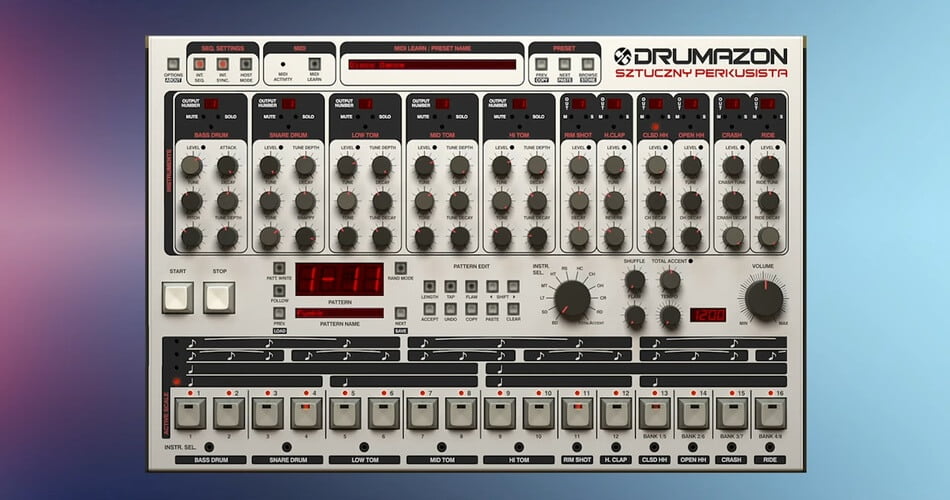 Drumazon TR-909 drum machine by D16 Group on sale for $29 USD
