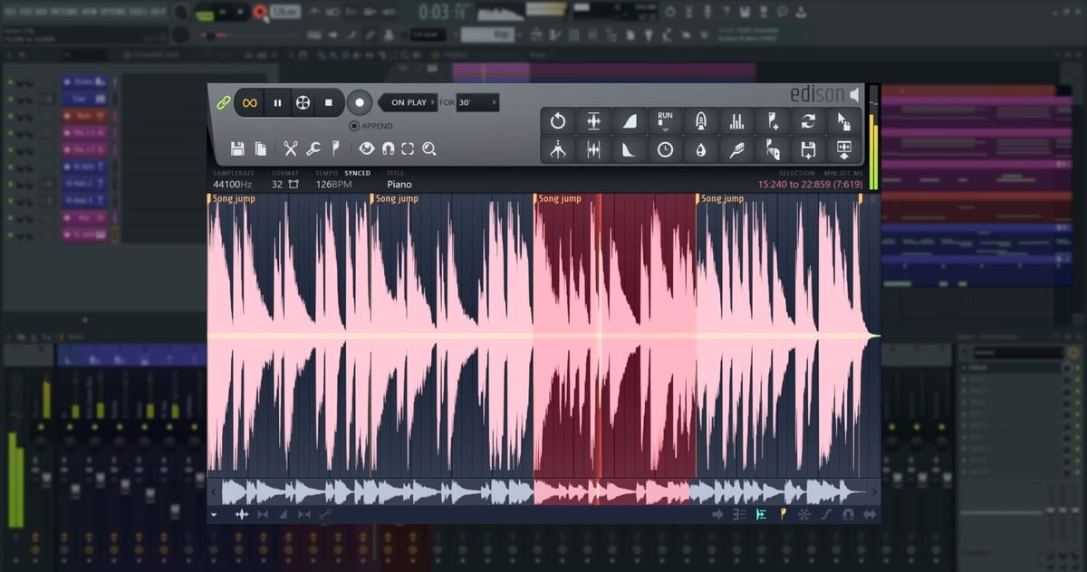 Audio recording and editing with FL Studio's Edison