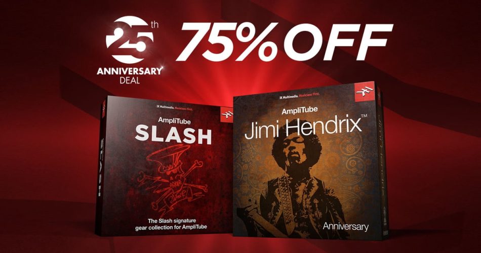 AmpliTube Slash and AmpliTube Jimi Hendrix on sale for only  USD each