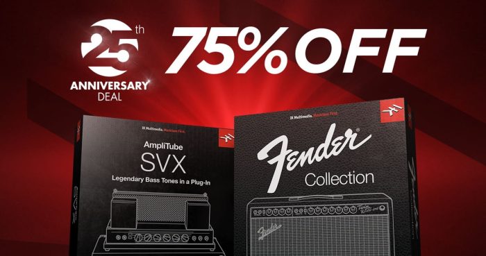 IK anniversary amplitube krazy deal