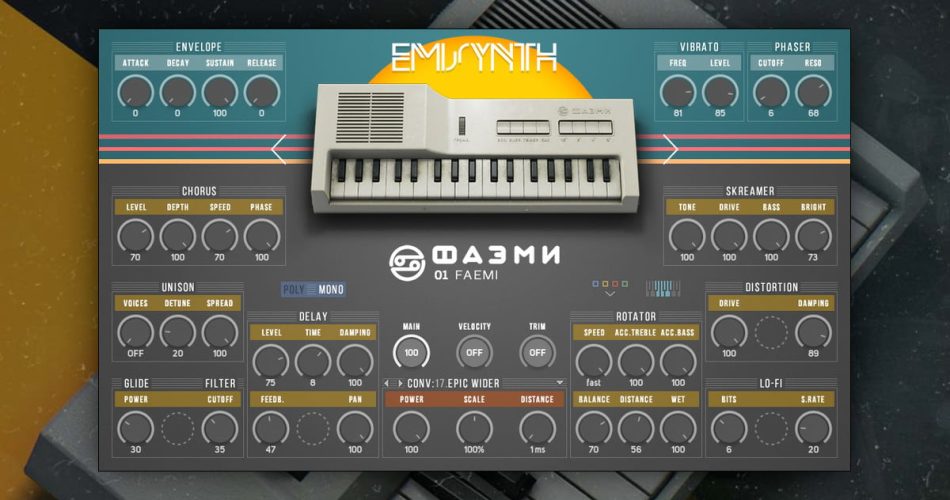 Emisynth Soviet children’s synth collection for Kontakt on sale for  USD