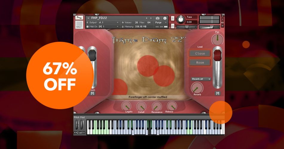 Flyinghand Percussion for Kontakt by Handheld Sound on sale for 49 EUR