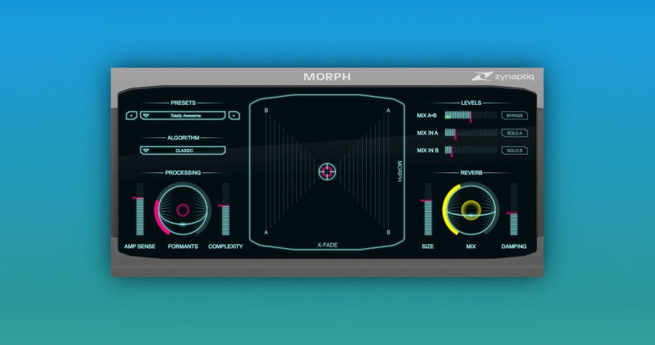 Zynaptiq Morph 2 structural audio morphing plugin on sale for $89 USD
