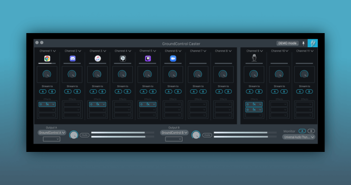 GroundControl Caster UI