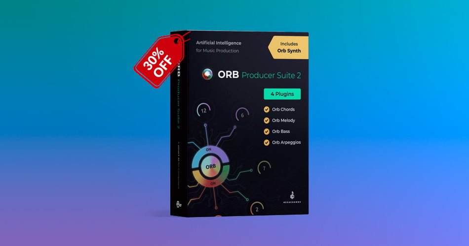 Hexachords offers 30% off Orb Producer Suite 2.0, on sale for 69 EUR