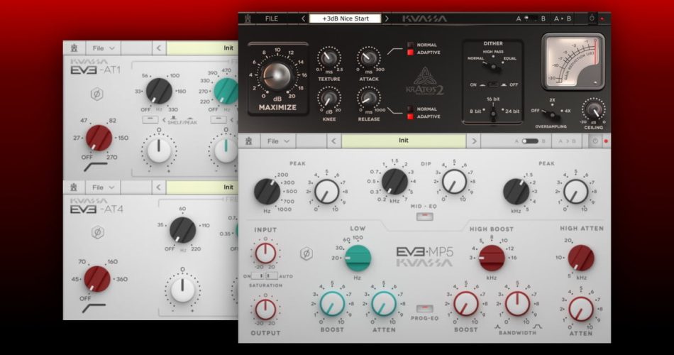 Kuassa Studio Bundle EQ and Maximizer plugin suite on sale at 50% OFF