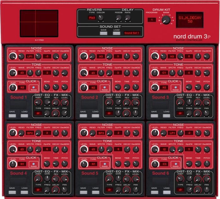 Momo Nord Drum 3P MIDI Editor