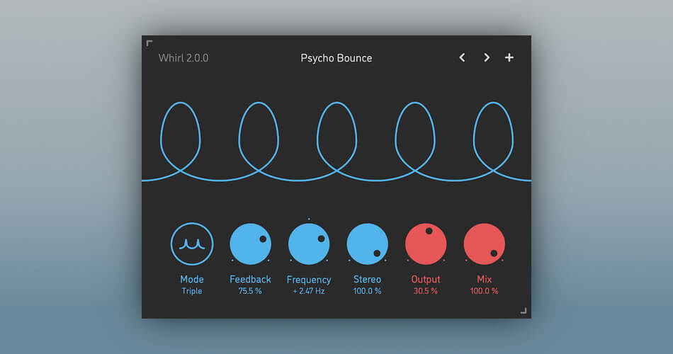 Sinevibes releases Whirl v2 barber-pole phaser AU/VST effect plugin for Mac