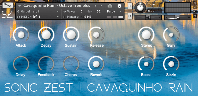 Cavaquinho Rain sample library for Kontakt available at Sonic Zest