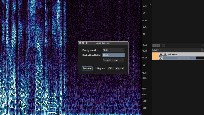 SpectraLayers 8 Voice Denoiser by Layers Panel