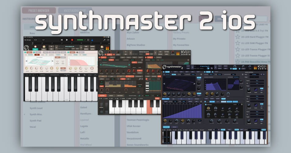 KV331 Audio releases SynthMaster 2 synthesizer app for iOS