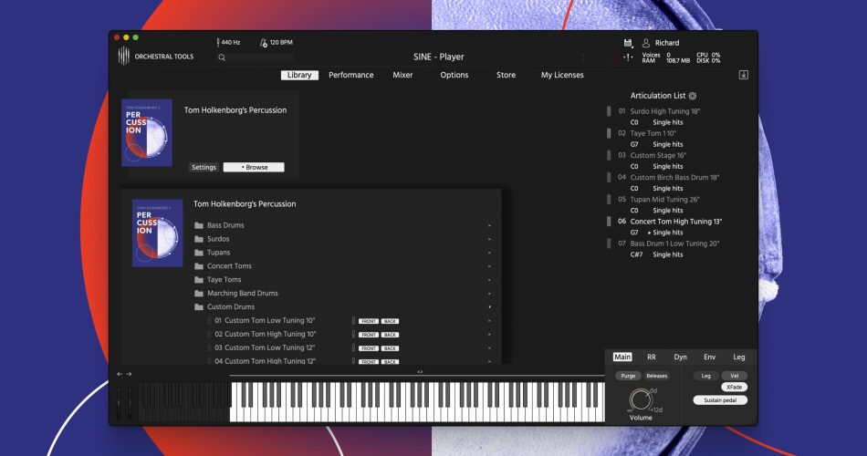 Orchestral Tools releases Tom Holkenborg’s Percussion drum library