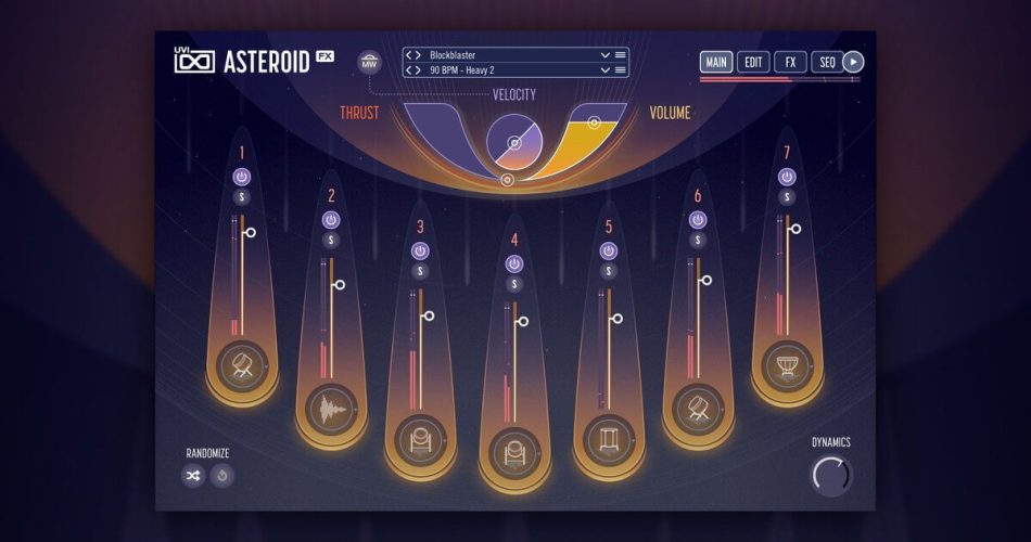 UVI launches Asteroid Cinematic Rhythm and Effect Designer at intro offer