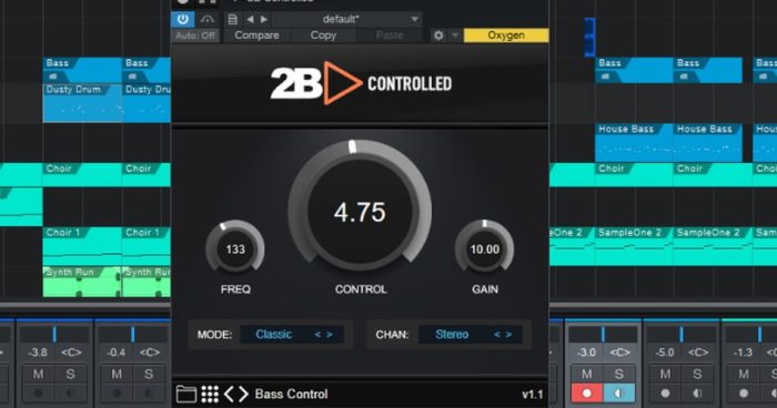 2B Controlled in DAW