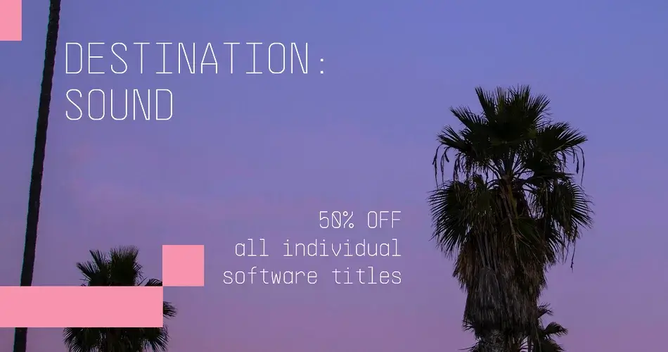 Destination: Sound – Get 50% off on Arturia’s instruments and effects