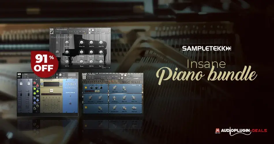 Audio Plugin Deals Sampletekk Insane Piano Bundle