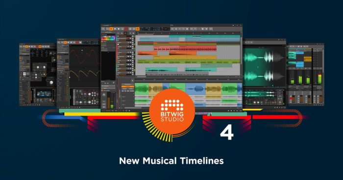 Bitwig Studio 4 new musical timelines