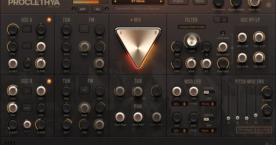 Get Proclethya synthesizer plugin by Dymai Sound for FREE (Windows only)