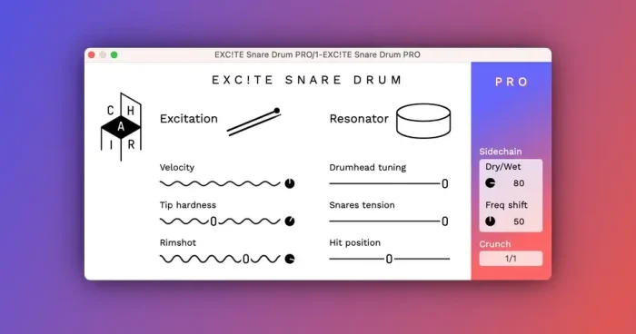 Excite Snare Drum plugin