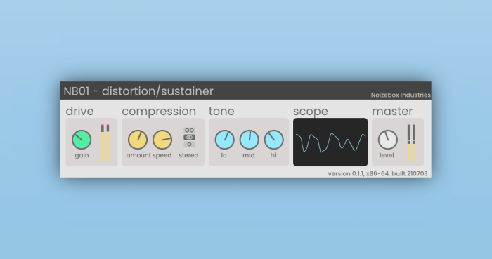 Noizebox Industries NB01 distortion sustainer