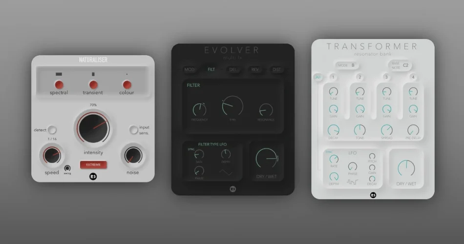 Rast Sound bundles Naturaliser, Evolver and Transformer in UNQ Effects Collection