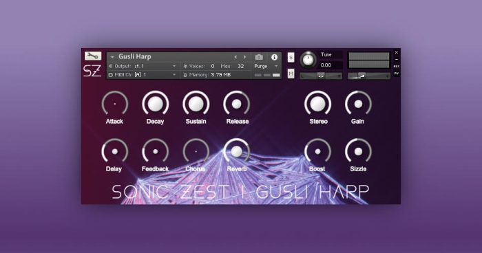 Sonic Zest Gusli Harp