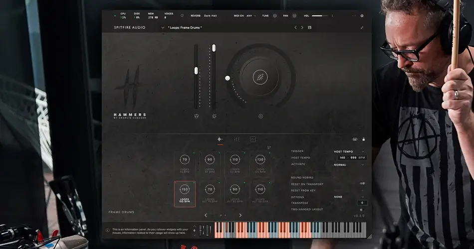 Spitfire Audio launches Hammers drum & percussion by Charlie Clouser