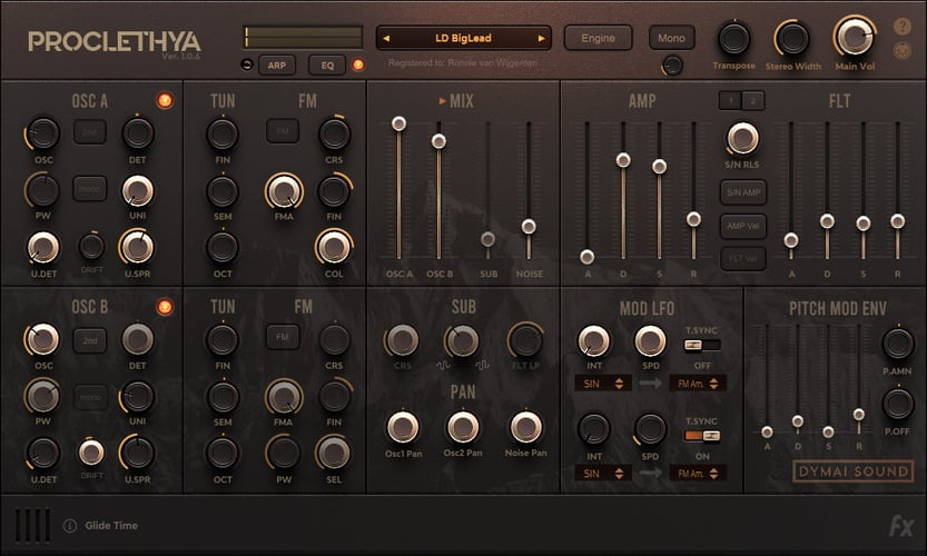 Dymai Sound launches masOS version of Proclethya synthesizer