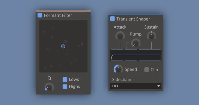 Kilohearts Formant Filter Transient Shaper