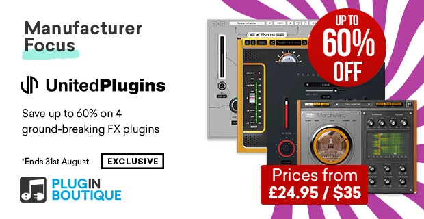 Plugin Boutique offers up to 60% OFF on selected United Plugins effects