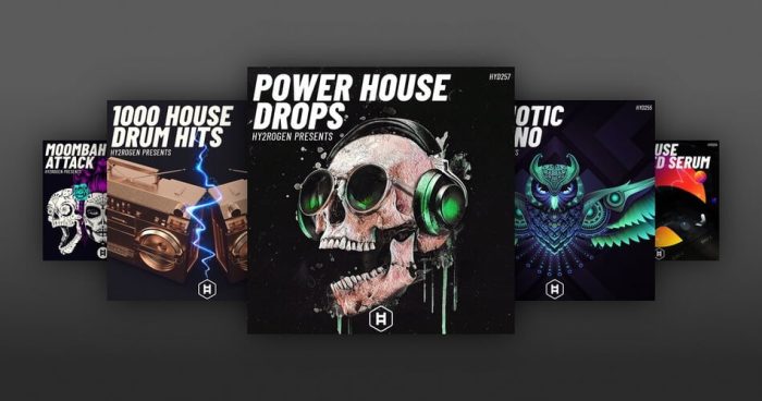 Hy2rogen Power House Drops 1000 House Drum Hits Hypnotic Techno Tech House Reum Moombahton Attack